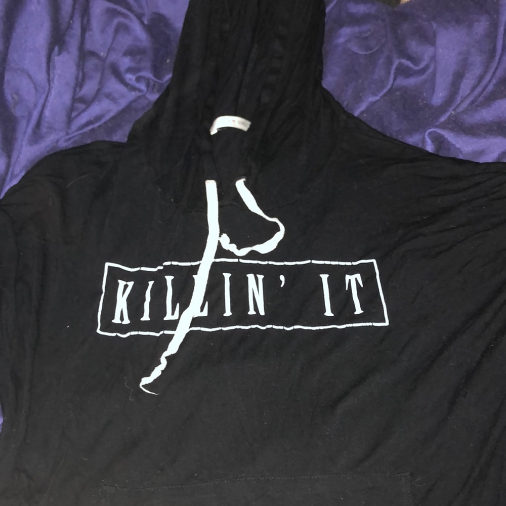 Long sleeve “Killin’ It” shirt w/hood